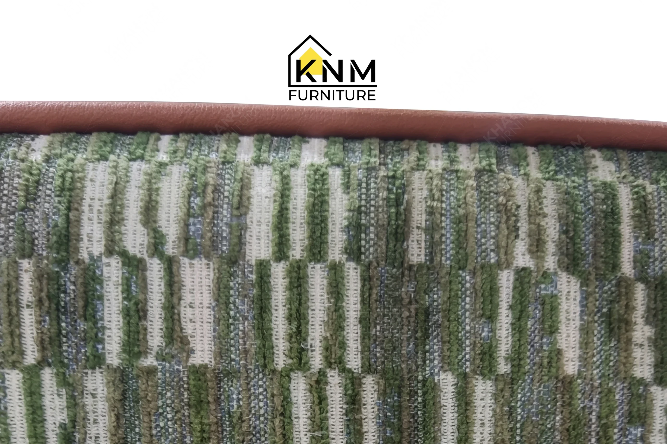 Close-up detail highlighting the refined craftsmanship and premium finish of a custom dining chair manufactured by Khanom Furniture (KNM Furniture), an established contract furniture factory Vietnam.