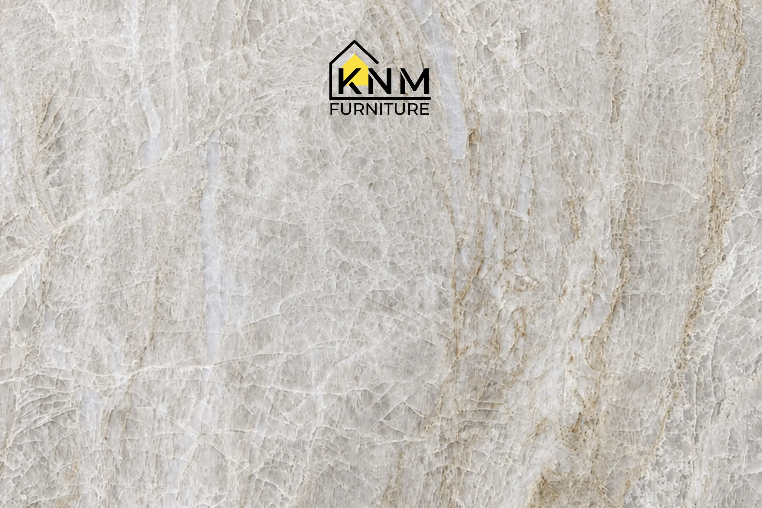 The surface texture detail of the 4-top stone rectangular dining table manufactured by Khanom Furniture reveals the square eased edge of the thick stone build-up.